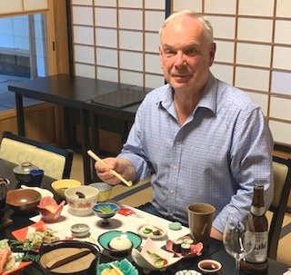 Roy dining in Japan Roy dining in Japan